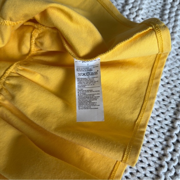 NWOT Janie and Jack Yellow Ruffled Ponte Girl’s Dress Size 7 - Picture 6 of 6